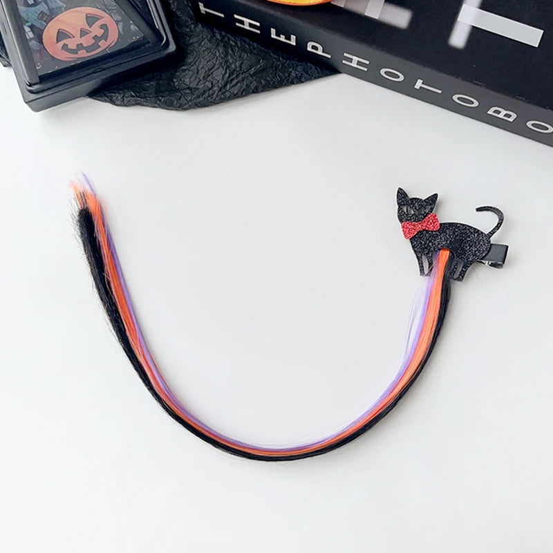 Pumpkin Bat Hair Clip Halloween Party Decoration for Kid Adult Halloween Cosplay Costumes Halloween Prop Ghost Party Accessories