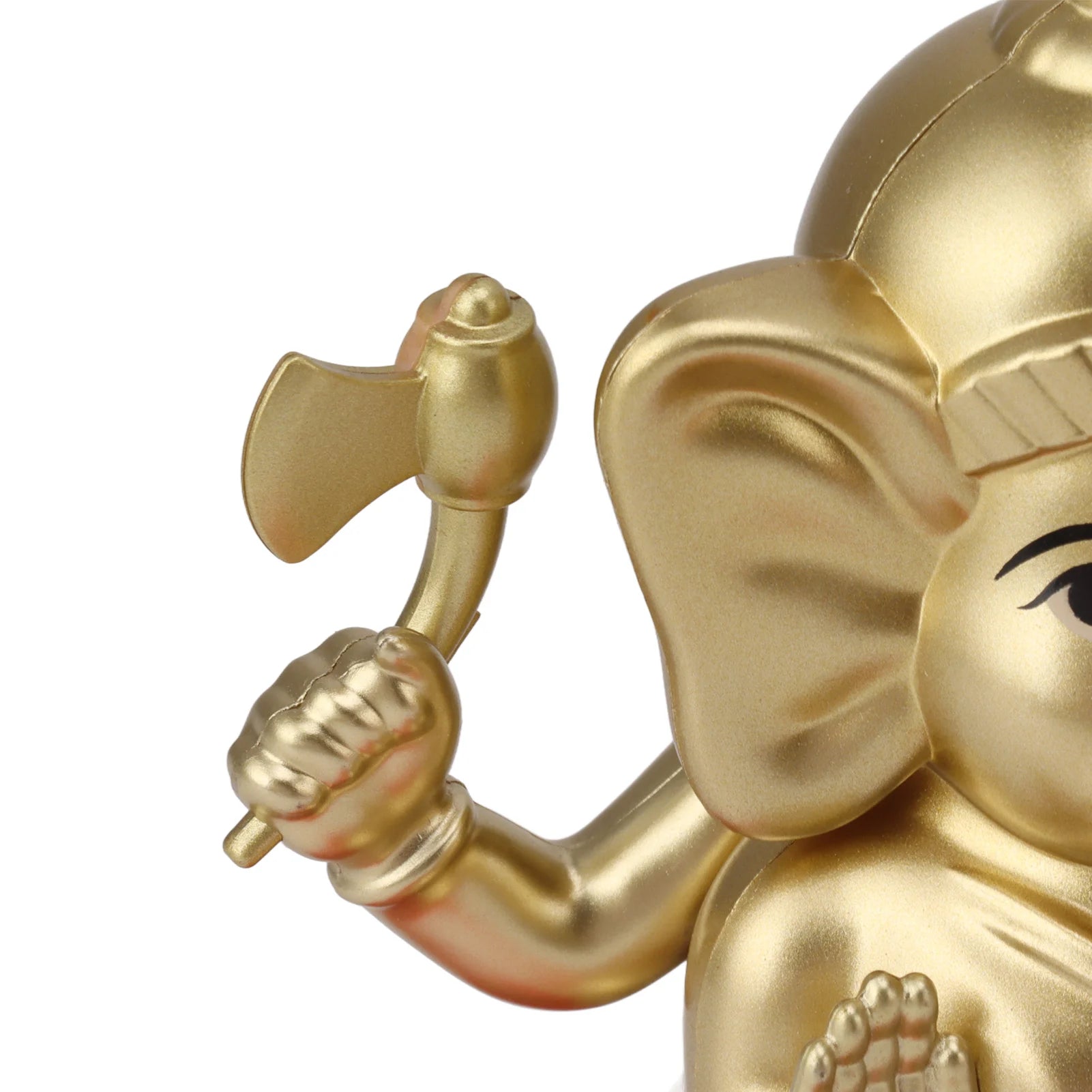 Ganesha Elephant God Statue ABS Solar Powered Indian Ganesha Figurine Ornament for Car Dashboard Home Decor Crafts
