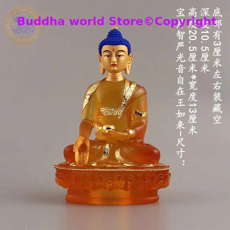 7PCS Southeast Asia home Store SAFE GOOD LUCK Talisman Amitabha Sakyamuni Phra Sompo Gods Seven Buddha of pharmacist statue