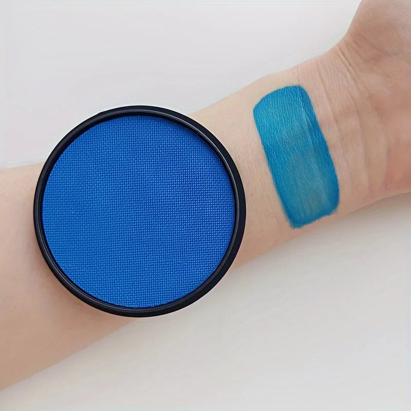 30g Water-Activated Body Makeup Face Paint Set 3-Piece with Brushes Mixing Palette for Halloween Christmas Costume Party Cosplay