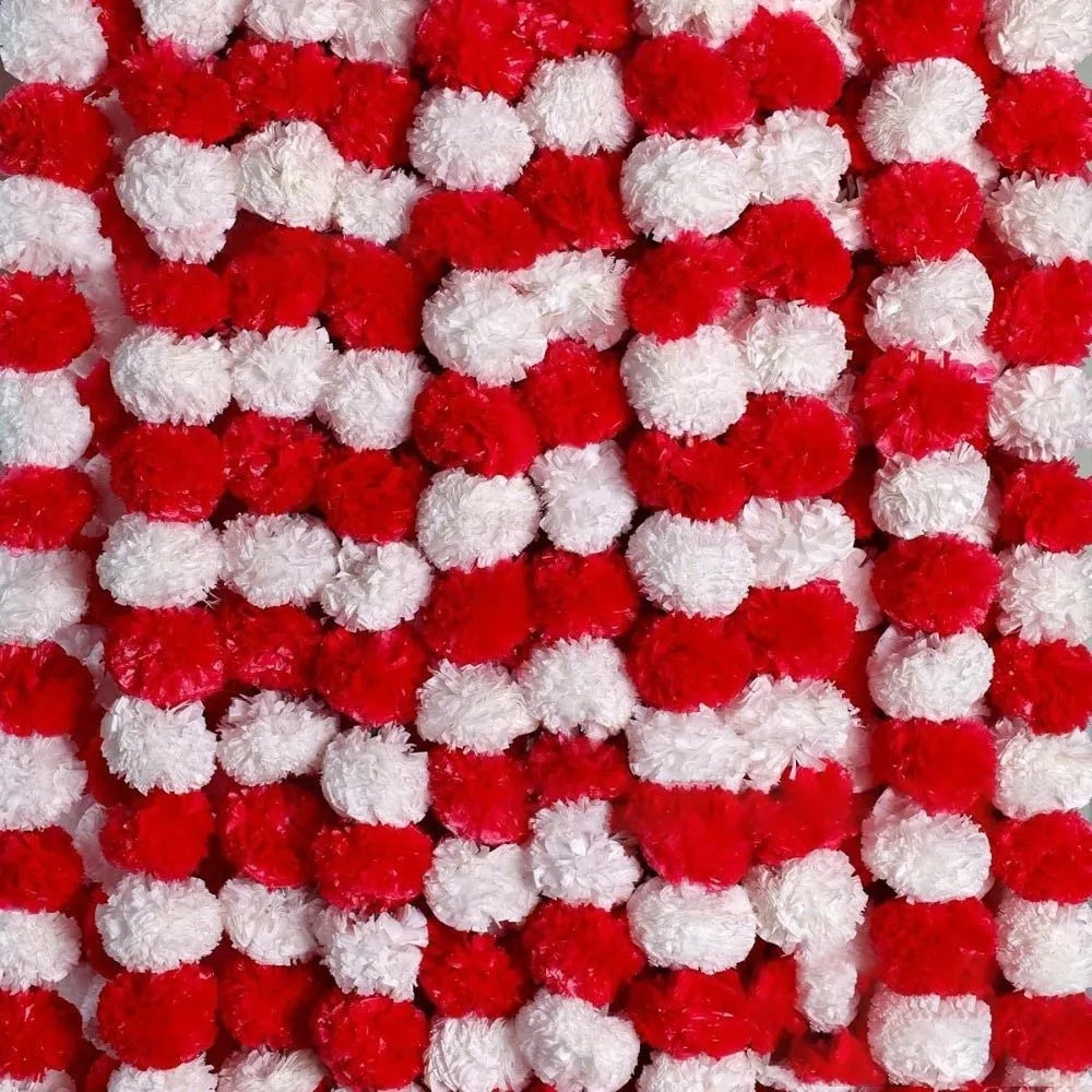 Long Strands Artificial Marigold Garland Pooja Diwali Fiesta Indian Décor Pooja Marigold Flowers Pooja Wedding Events Decor