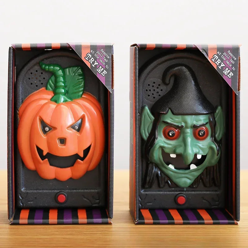Halloween Doorbell Haunted House Doorbell Scary Halloween Decoration with Spooky Sound for Kids Haunted House Decoration Porch