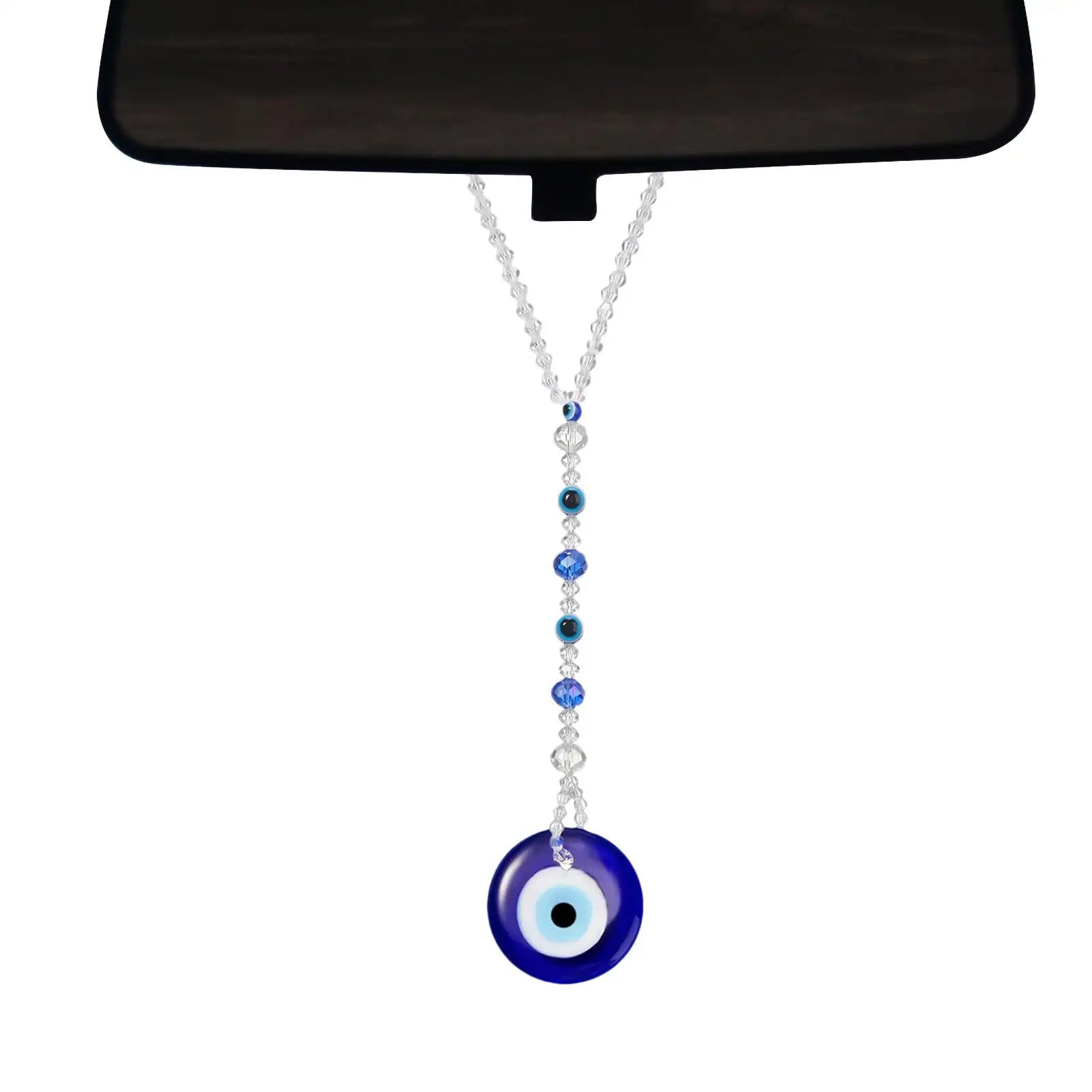 Evil Eye For Car Evil Blue Eye Accessory Rear View Mirror Charm Shining Evil Blue Eye Car Charm Window Pendent For Rear View