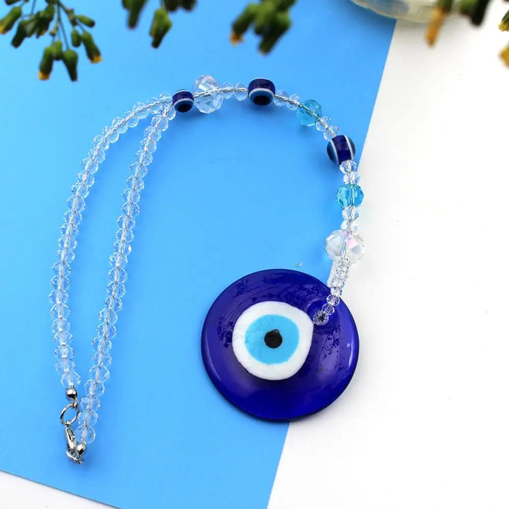 Evil Eye For Car Evil Blue Eye Accessory Rear View Mirror Charm Shining Evil Blue Eye Car Charm Window Pendent For Rear View