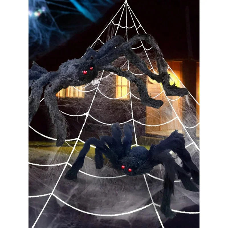 Halloween Decoration Outdoor Triangle Spider Web, Indoor Cleaning Home Yard Party Haunted House Garden Lawn Decorations