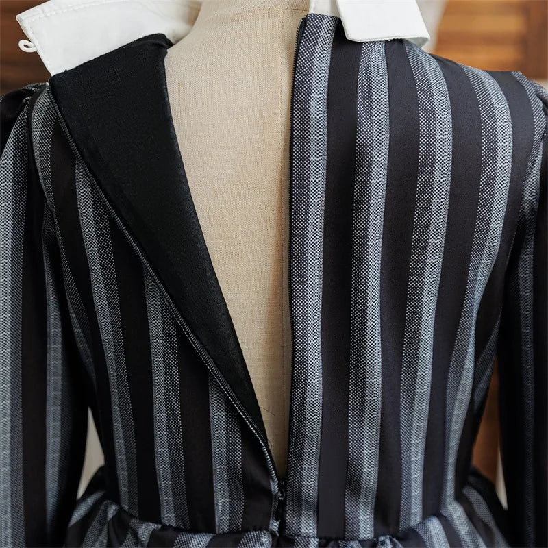 Children Wednesday Costume Girls Black Gothic Family Clothes Halloween Cosplay Costume for Kids Easter Carnival Fancy Dress Up