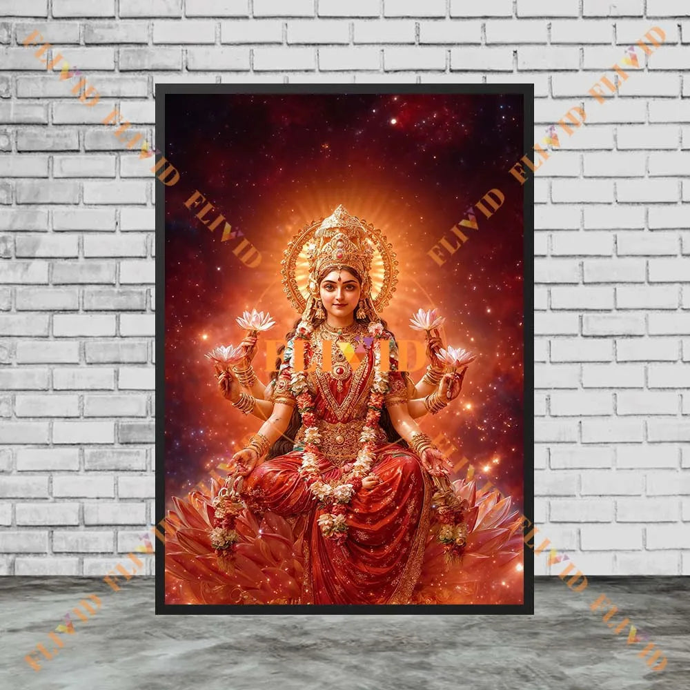 Hindu Goddess Parvati Shiva Vishnu Religion Poster Wall Pictures For Church Decor Wall Art Canvas Painting Posters Unframed