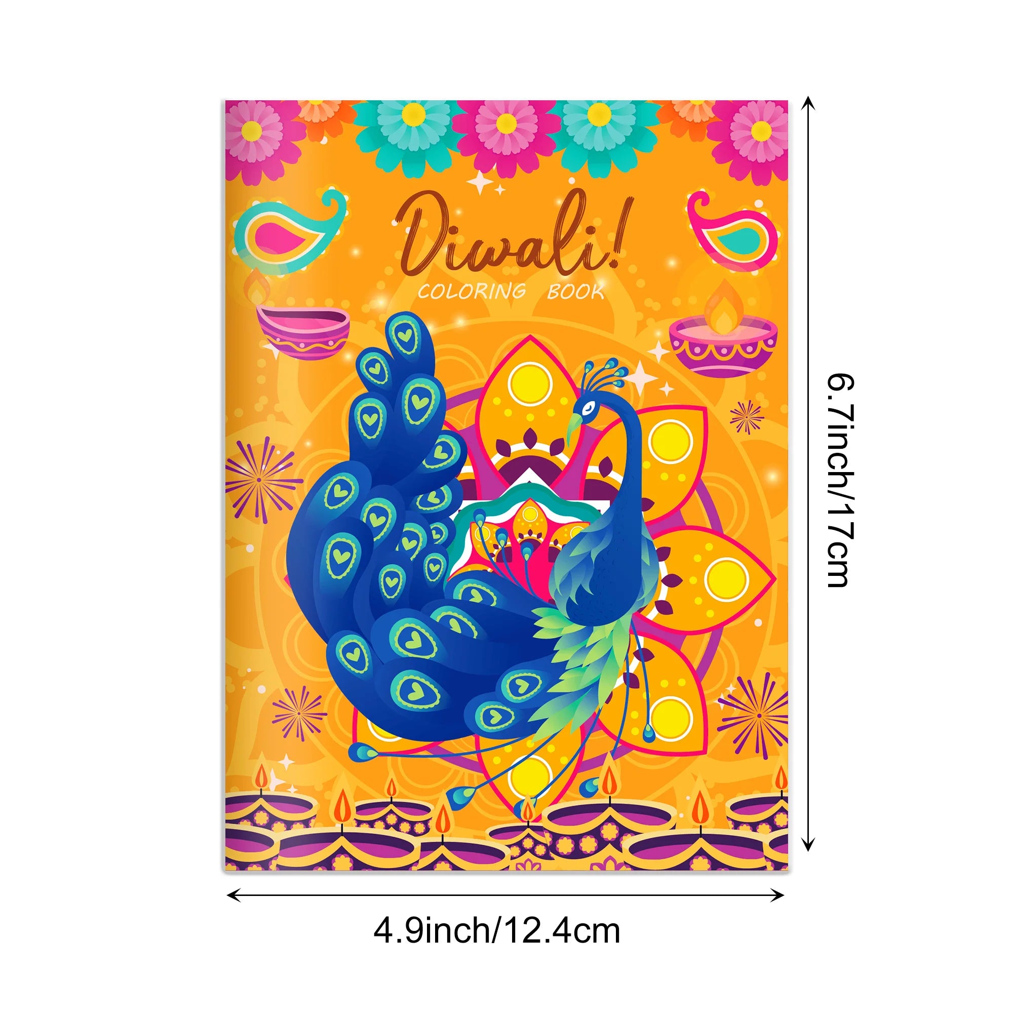 6/12/24pcs Diwali Festival Graffiti Drawing Painting Books DIY Coloring Picture Books For Kids Gifts Diwali Party