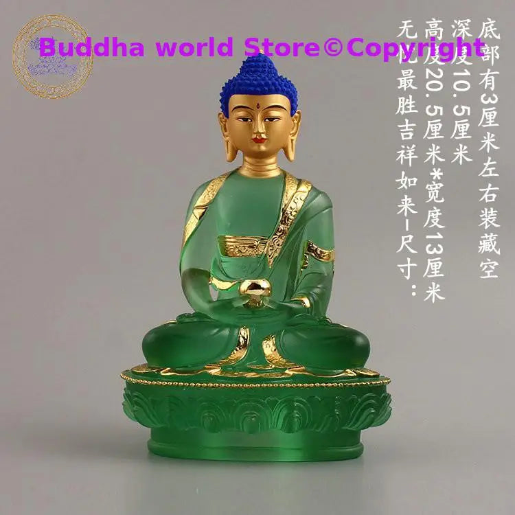 7PCS Southeast Asia home Store SAFE GOOD LUCK Talisman Amitabha Sakyamuni Phra Sompo Gods Seven Buddha of pharmacist statue