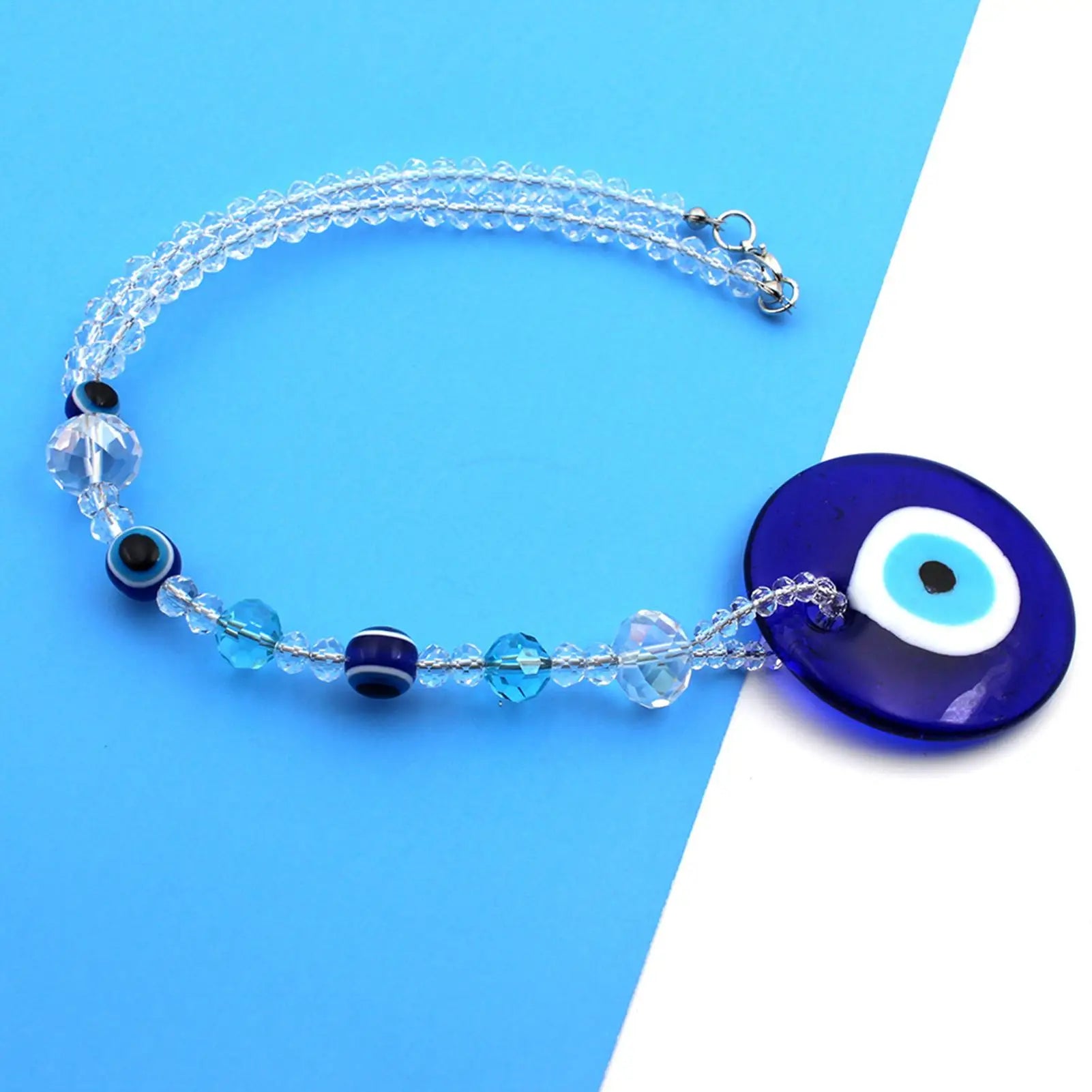 Evil Eye For Car Evil Blue Eye Accessory Rear View Mirror Charm Shining Evil Blue Eye Car Charm Window Pendent For Rear View