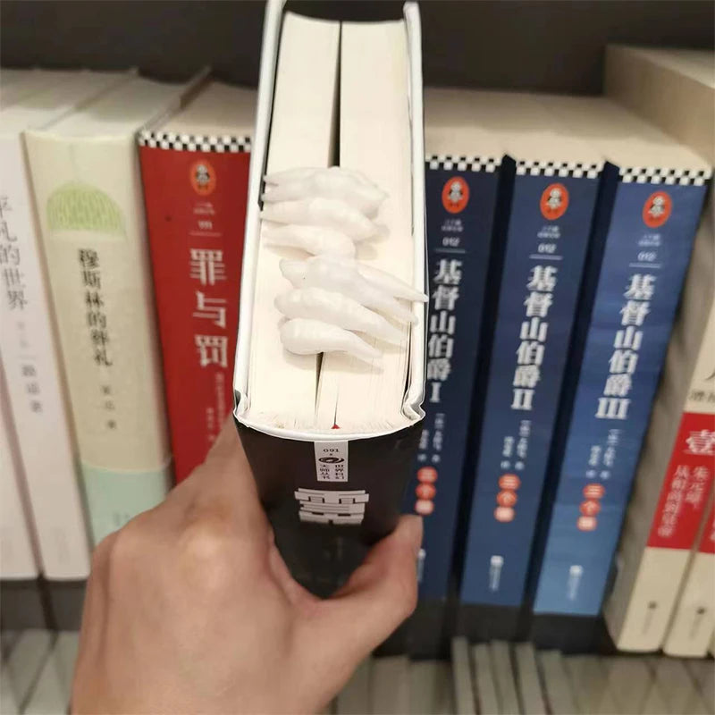 Hand Of The Devil Halloween Horror Demon Hand Bookmark Movie Bookmark Plastic Crafts Desktop Decoration Bookmark Ornament