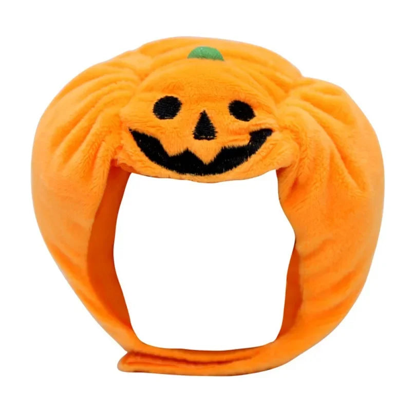 Cute Pet Pumpkin Hat Halloween Pet Dog Cat Hat Dress Up Headdress Small Dog Cat Cosplay Costume Funny Party Pet Decorative Hat