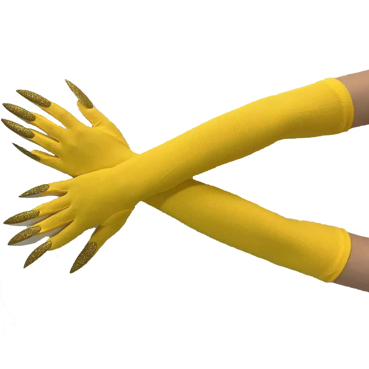 Cool Halloween gloves long ghost claw dress up gloves fashionable red long nails Cosplay Halloween funny gloves A529