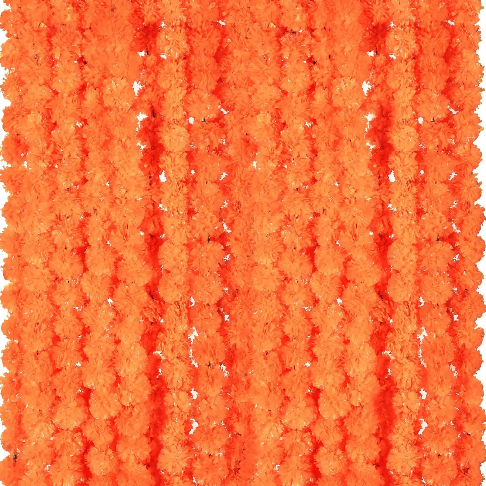 5-100PCS Marigold Flower Garlands for Decoration Artificial Flowers Diwali Indian Décor Pooja Day of The Dead Mexican Party