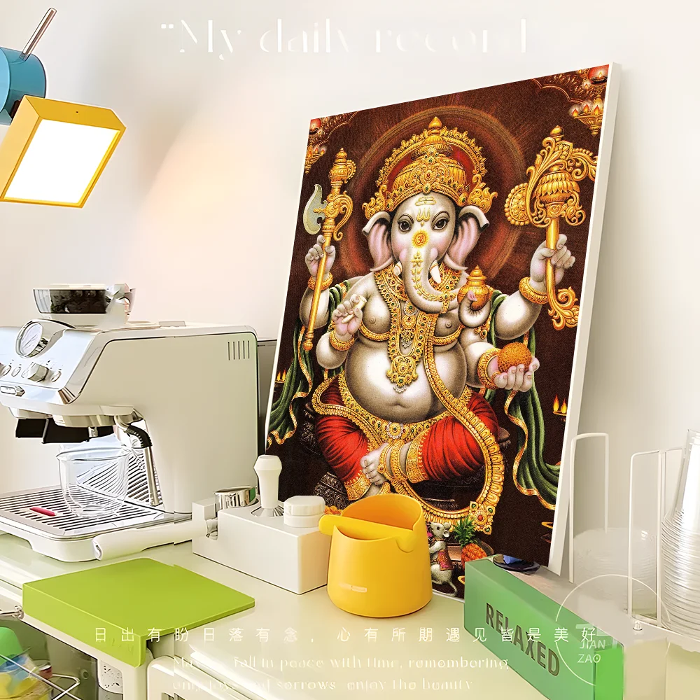 Modern Hindu God Anime Posters Sticky Whitepaper Sticker DIY Room Bar Cafe Kawaii Room Decor