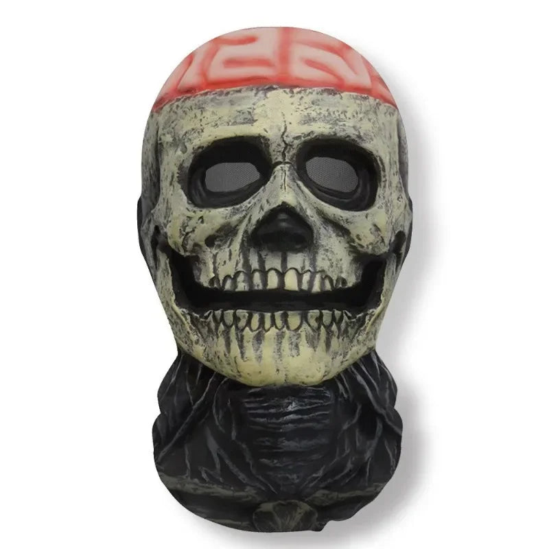 3D Printed Skull Pattern Mask Halloween Party Funny Cosplay Props Full Face Elastic Mesh Breathable Masks Balaclava Headcovers