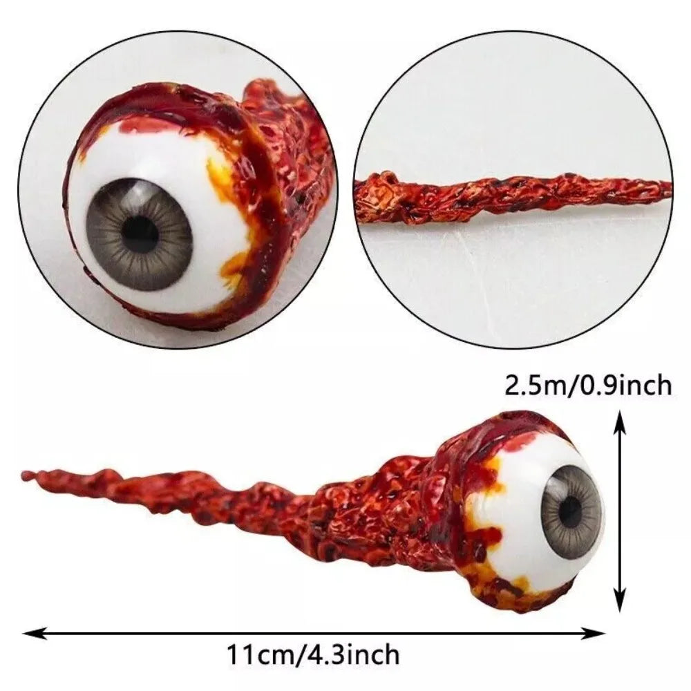 Hot Sale Halloween Latex Fake Eyeballs Horror Scary Bloody Props Fake Eye Eyeball Halloween Party Decoration Bloody Eyeballs