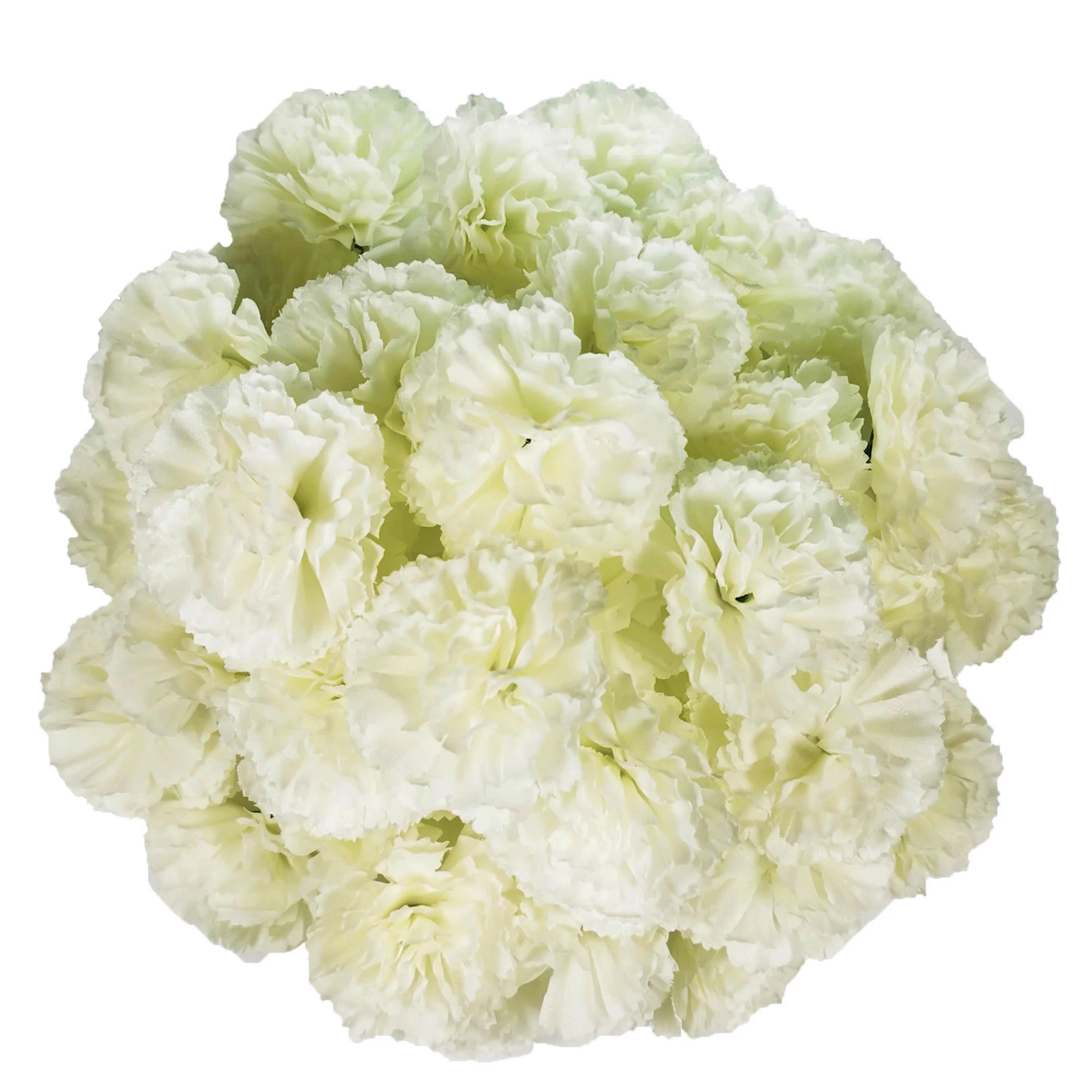 I5Opcs Marigold Flower Heads Bulk for Indian Pooja Bush Floral for Diwali Home Decor DIY Wreath Garland Craft