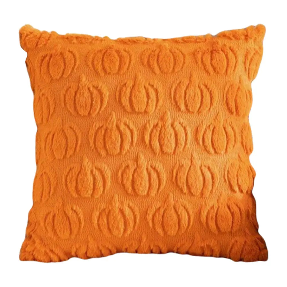 Halloween Linen Cushion Cover Trick or Treat Theme Pillowcase Cartoon Pumpkin Ghost Pillow Cover Halloween Party Home Decoration