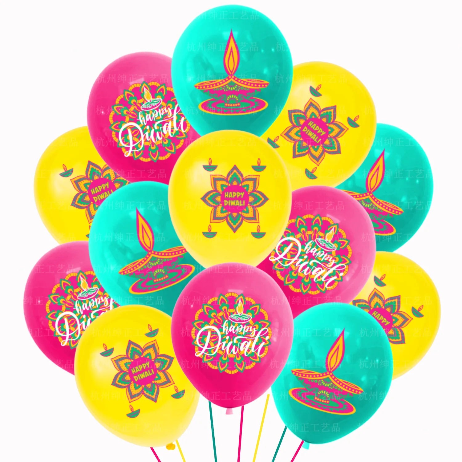 Diwali Festival Theme Birthday Decorations Party Disposable Tableware Paper Napkins Cups Plates Tablecloths Straw