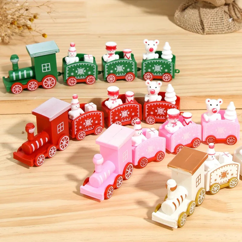 Christmas Train Merry Christmas Decorations For Home 2025 Cristmas Ornament Xmas Navidad Noel Gifts Happy New Year 2026 Gifts