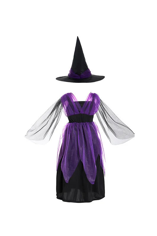 2-15Y Girl Vampire Halloween Dress for Kid Ghost Bride Gothic Cosplay Vampire Costume Kids Carnival Party Clothes Party Gifts
