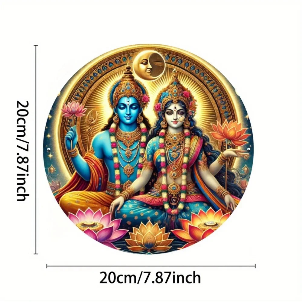 1PC Indian Shiva And Parvati Wall Art - For Home & Room Decoration - Perfect Gift for Friends Family on Festivals