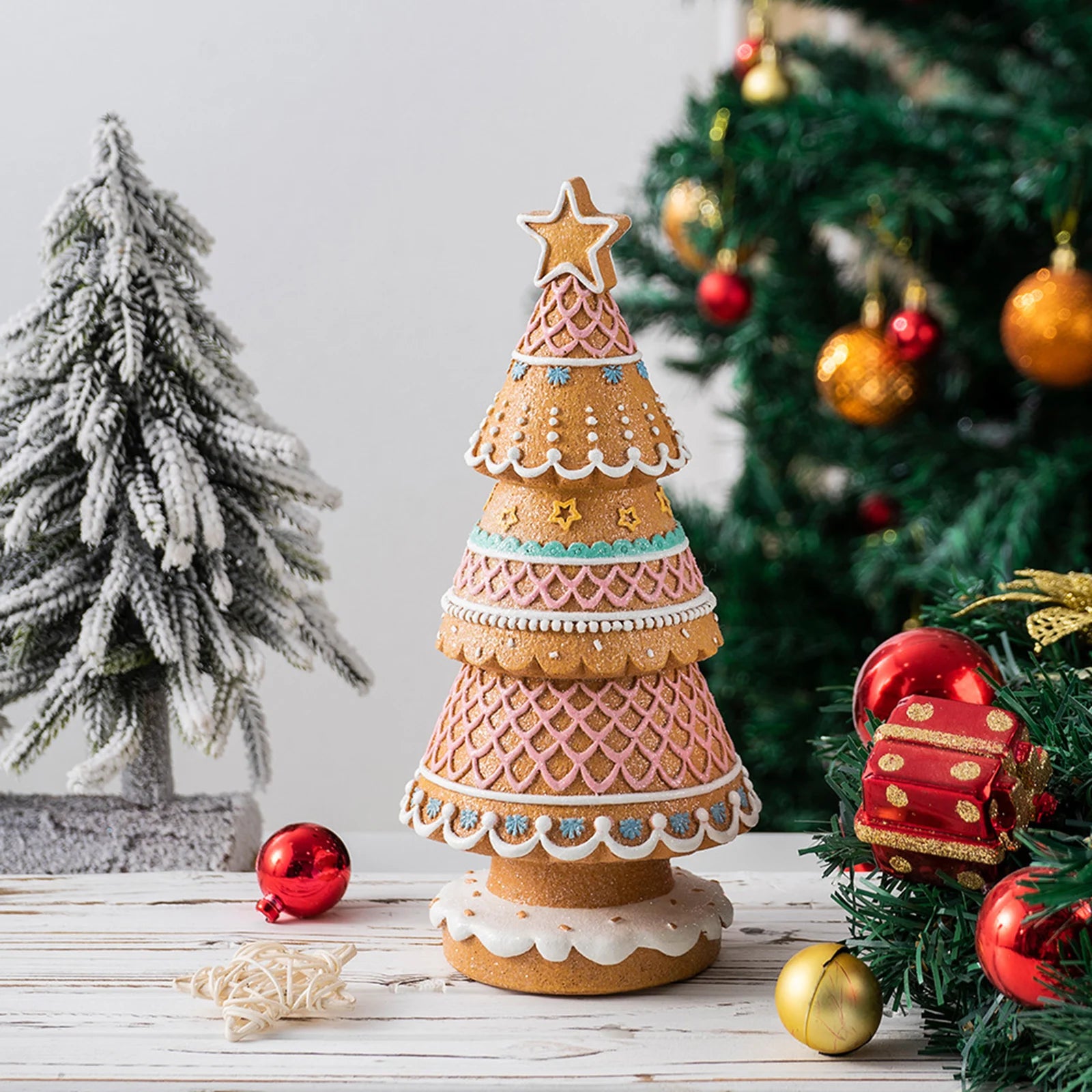 Christmas Tree Decorations Christmas Themed Desktop Ornaments Holiday Atmosphere Decorations Festival Gifts For Family