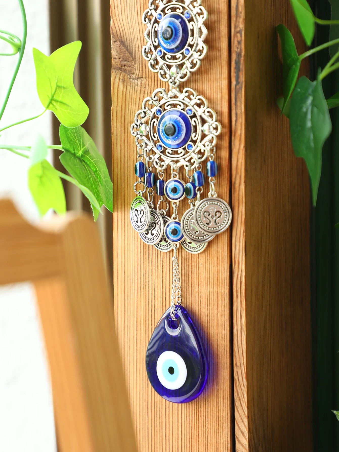 Evil Eye Hanging Wall Decor Gothic Spring Hanging Ornament Mental Wall Art Garden Decoration Outdoor Home Decoration Accessories