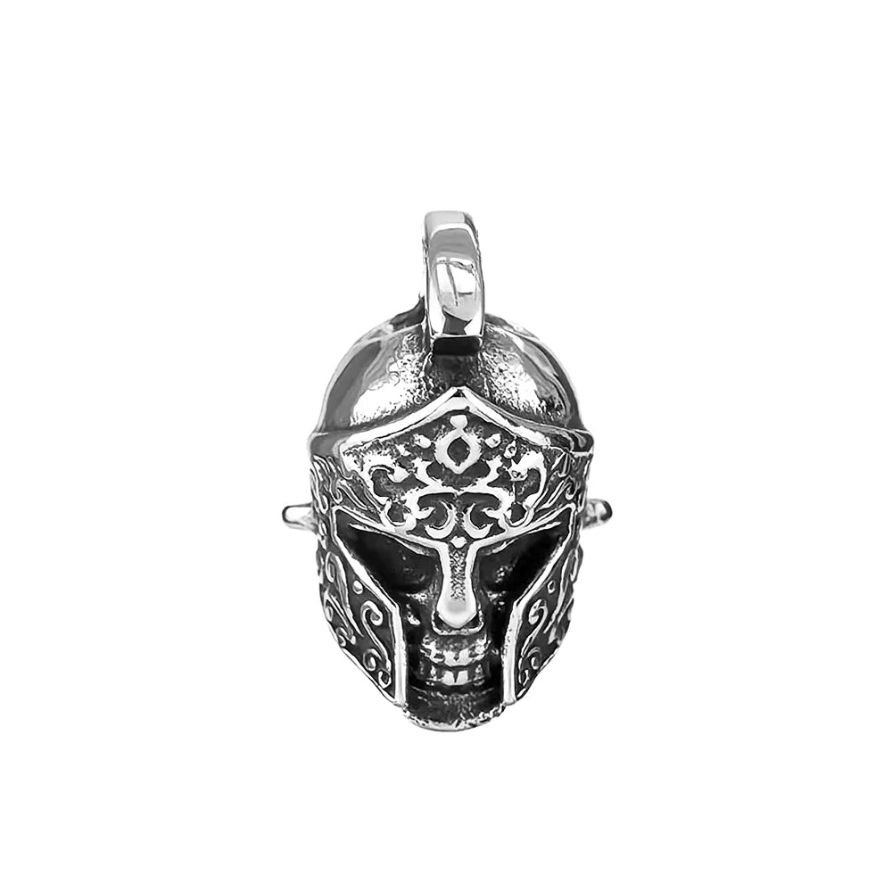 Gothic Hip Hop Skull Pendant Necklaces For Men Stainless Steel Punk Fashion Skeleton Necklace Halloween Jewelry Gifts Wholesale
