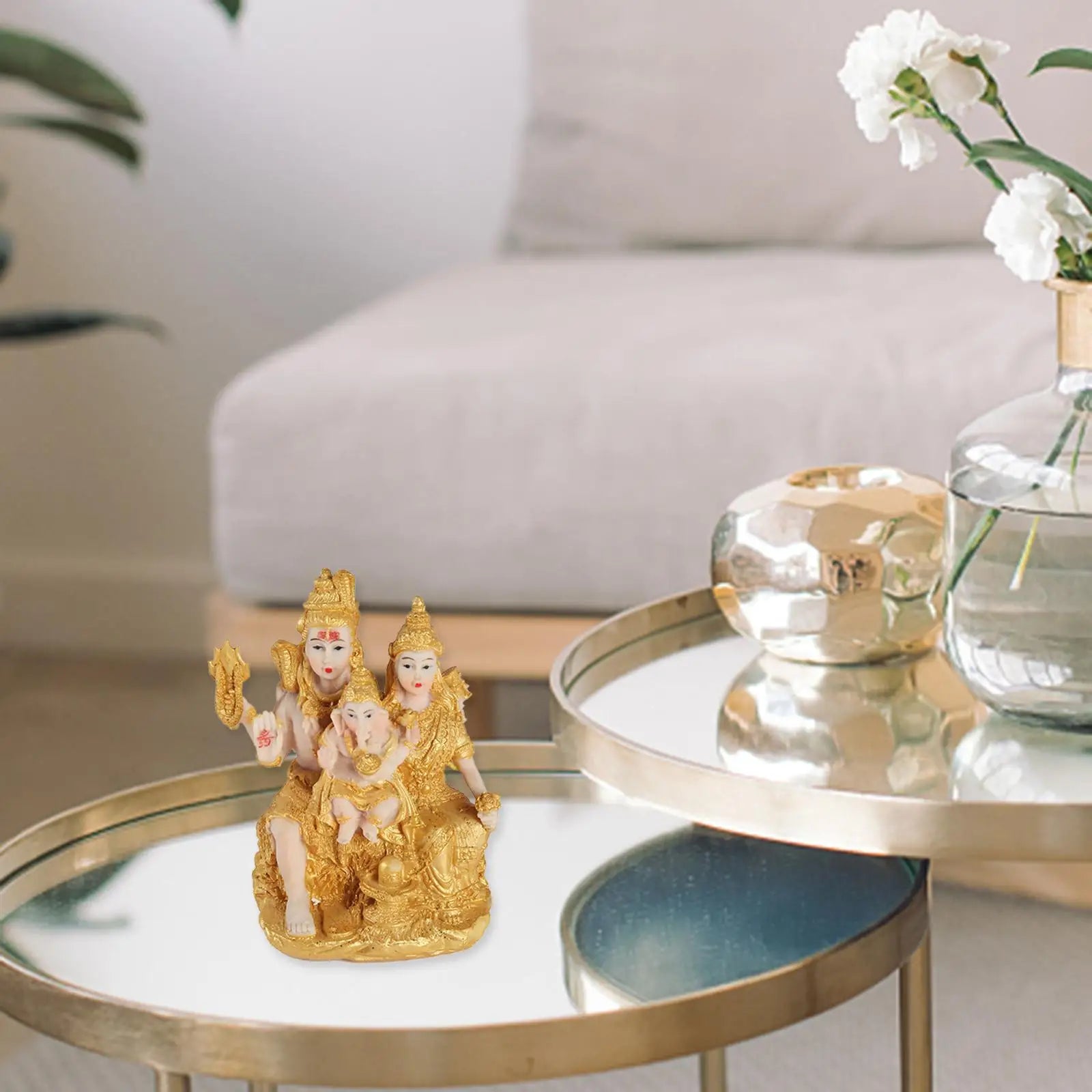 Hindu Deity Hindu Decoration Holding Baby Fengshui Gifts Buddha Statue for Altar