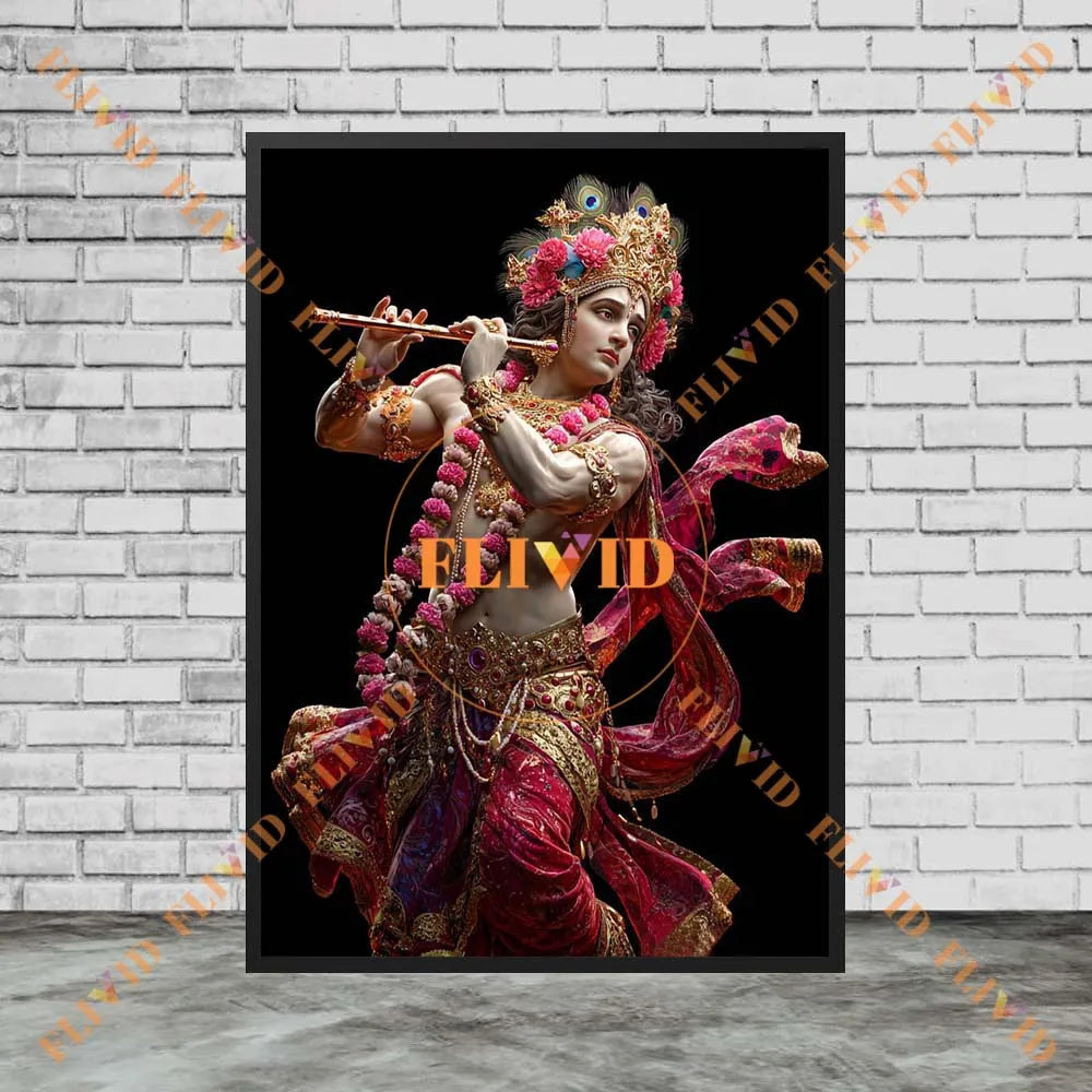 Hindu Goddess Parvati Shiva Vishnu Religion Poster Wall Pictures For Church Decor Wall Art Canvas Painting Posters Unframed