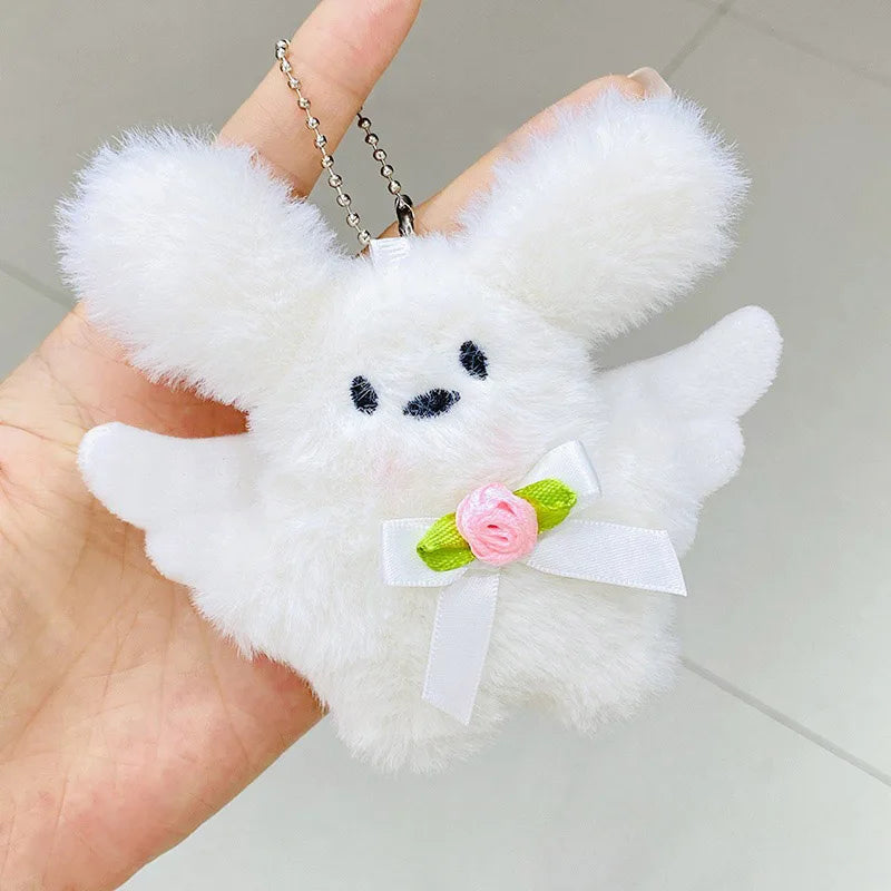 Cute Keychain Kawaii Black Cat Keychain Plush Cats Toy Backpack Hanging Pendant Decoration Keyring Halloween Ghost Theme Gifts