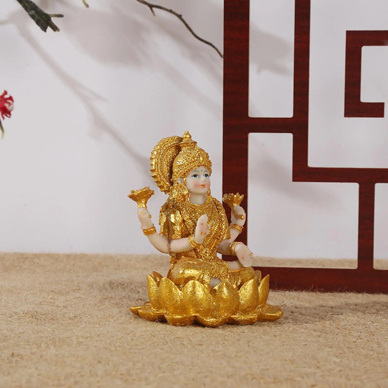 Resin Figurine Hindu God Goddess Decor Gifts Hindu Deity Hindu Decors Spiritual Sculpture Indian Buddha Statue for Altar Diwali