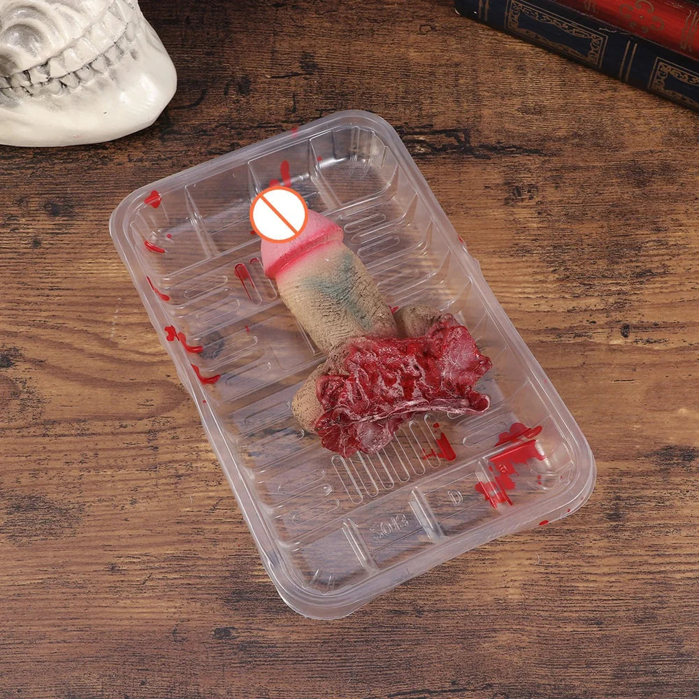 Halloween Prop Bloody Scary Fake Organ Human Brain Body Parts Fake Hand Finger Leg Foot Brain Heart Party Accessories