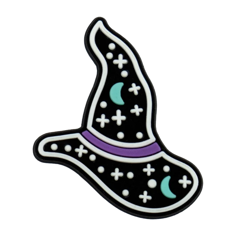 1pcs PVC Halloween Witches Shoe Charms for Women Men Girls Kids,Pumpkins Trick Or Treat Shoe Decorations Pins,Clog Buckles Gifts