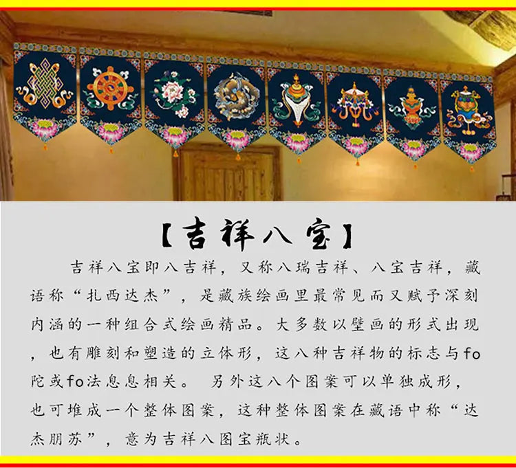 Wholesale Buddhist supplies # HOME Temple altar Wall decor Auspicious blessing Kalachakra Hanging decoration painting Ornament