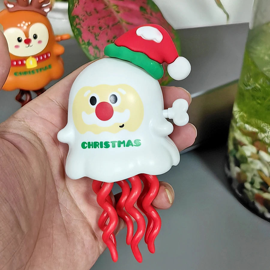 Christmas gifts, dancing Santa Claus, reindeer winding toys, desk Christmas ornaments and decorations