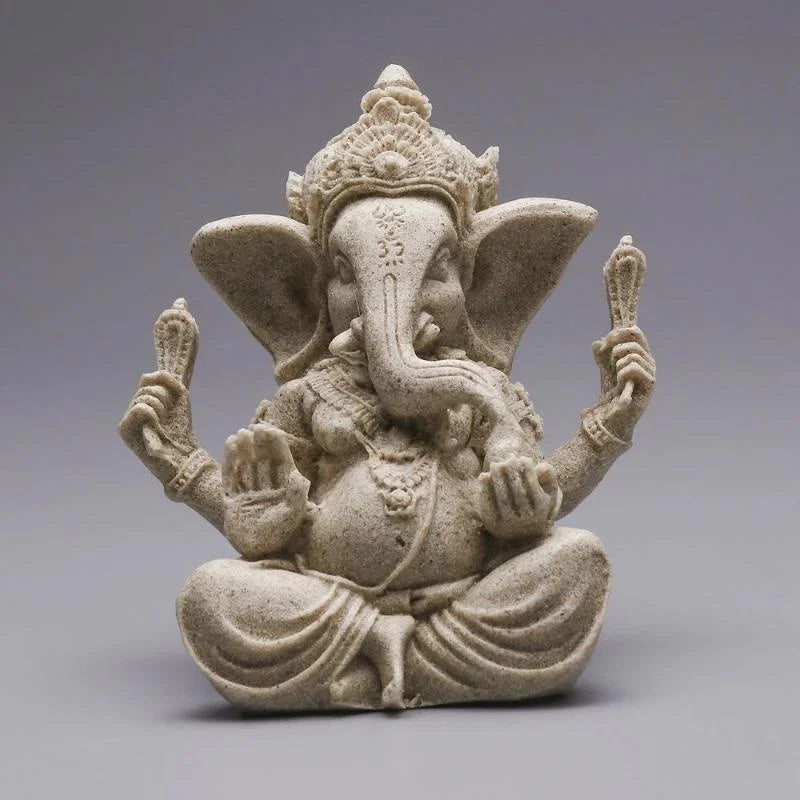 Sandstone Lord Ganesha Statue Sculpture Handmade Decoration DSERS