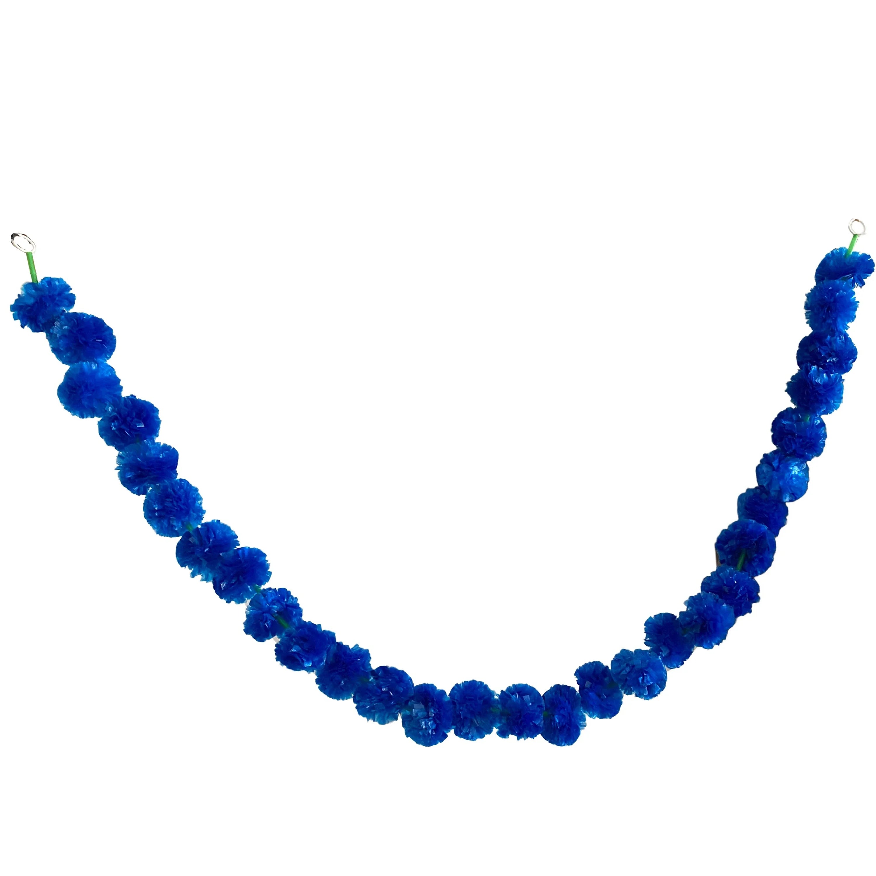 2 Pcs Marigold Flower Garland with бо Flowers for Diwali Mexican Dia de los Muertos DIY Wreath Day of The Dead Decor Party