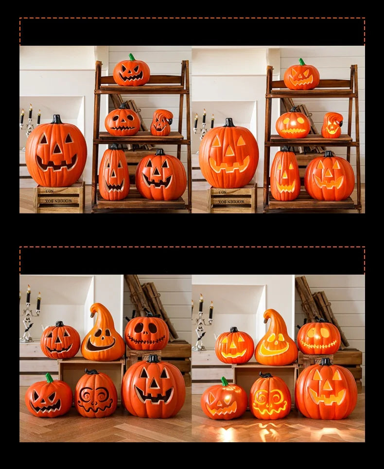 Halloween Decoration Pumpkins Lamp For Home Yard Garden Outdoor Decor Hallowen Horror House Skull Party Props Glow in The Dark