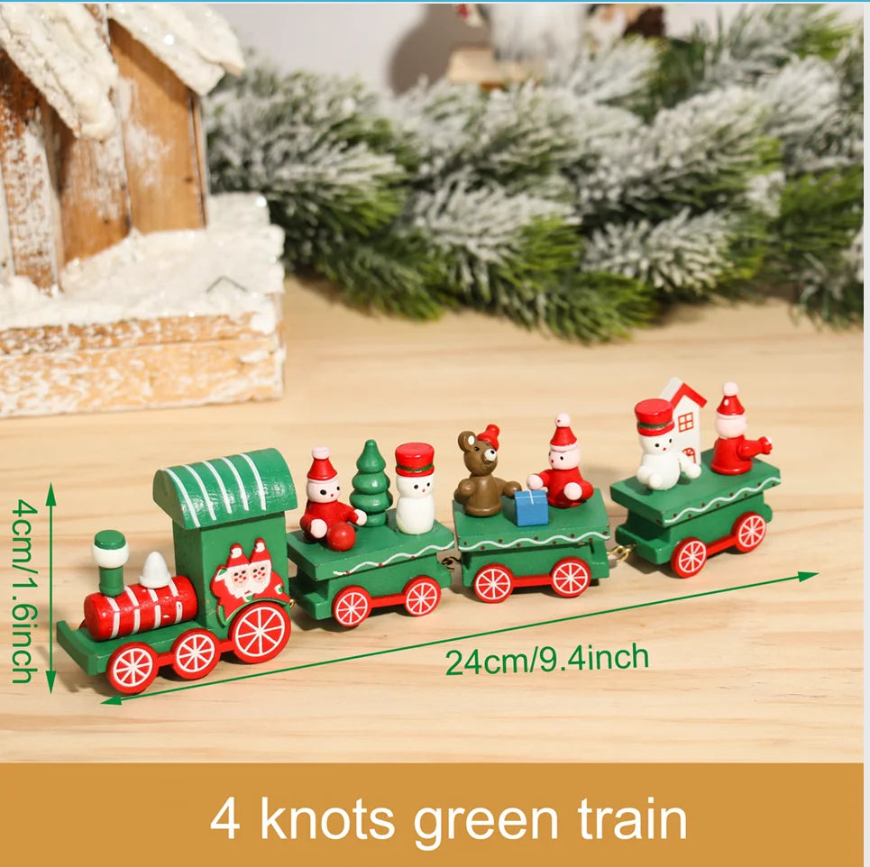 Christmas Train Merry Christmas Decorations For Home 2024 Cristmas Ornament Xmas Navidad Noel Gifts Happy New Year 2025 Decor