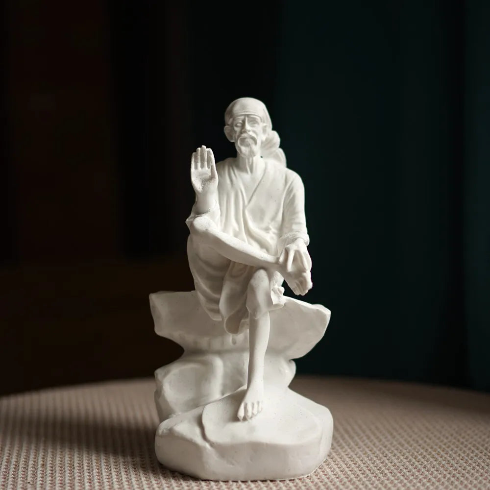 Resin Indian Ganesha Shiva God Statue Sai Baba of Shirdi Sculpture Lord Hanuman Hindu Buddha Religious Fengshui Home Decor