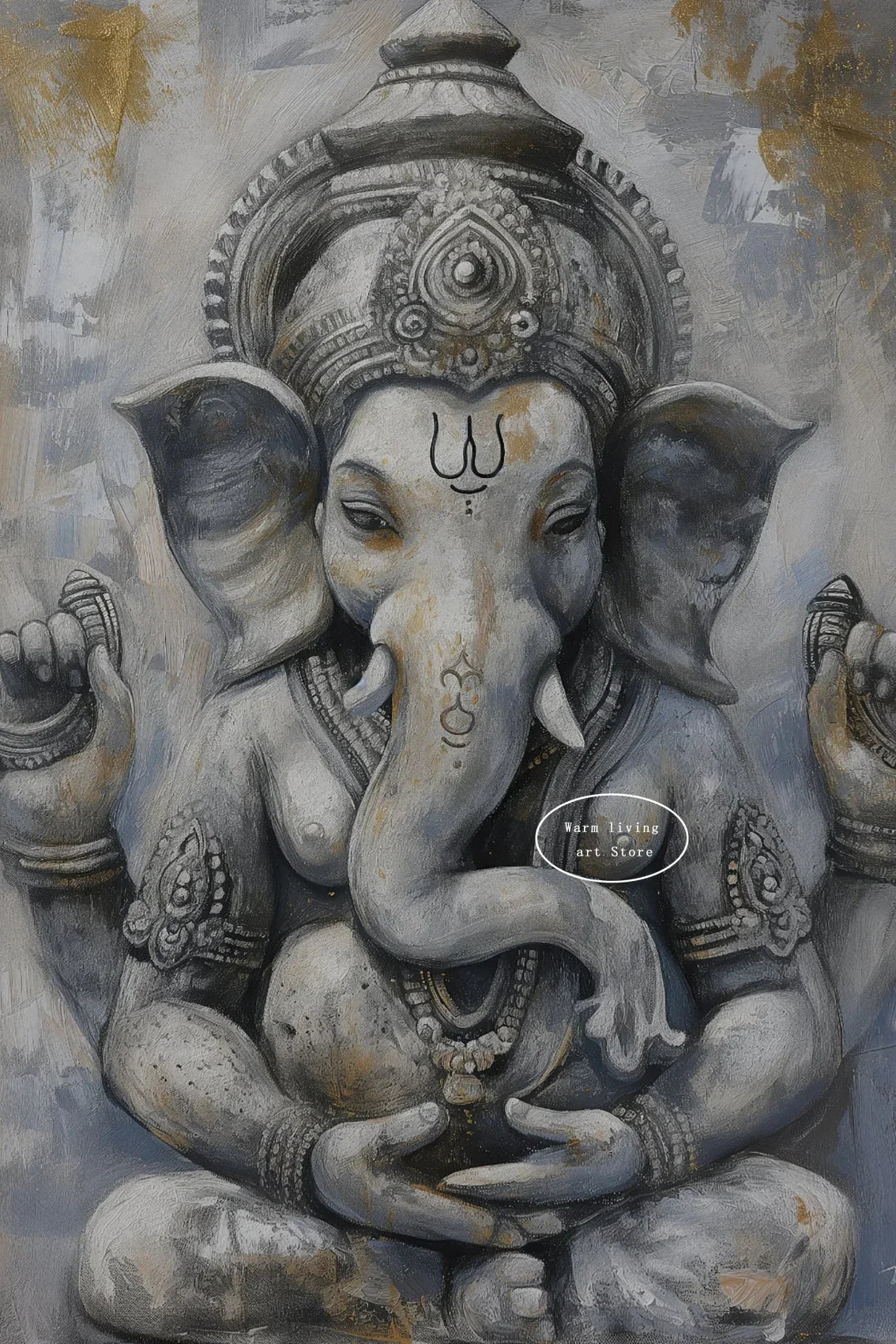 Lakshmi Krishna Buddha Shiva Ganesha Hindu Deity Canvas Wall Art  Spiritual Home Decor Posters  Prints