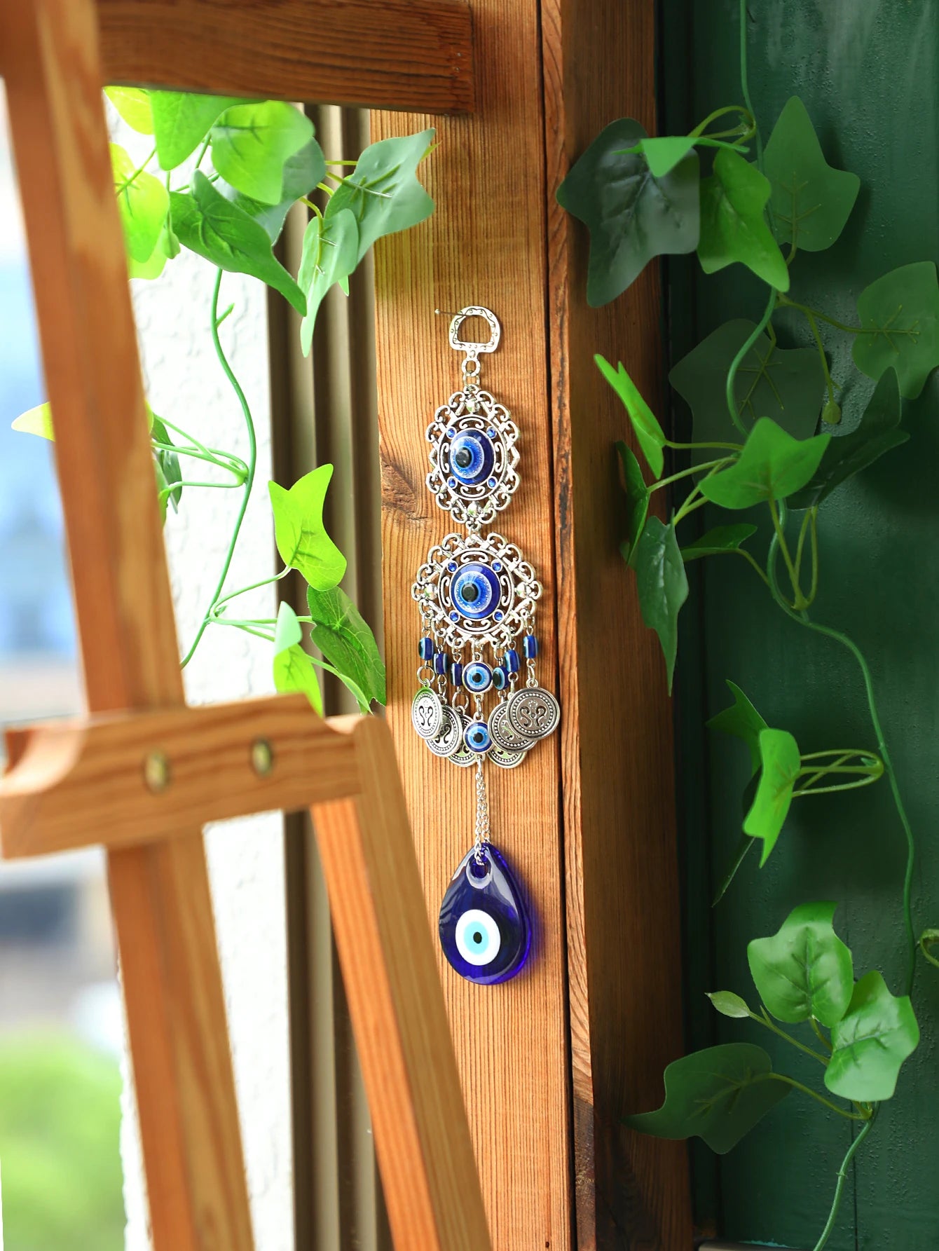 Evil Eye Hanging Wall Decor Gothic Spring Hanging Ornament Mental Wall Art Garden Decoration Outdoor Home Decoration Accessories