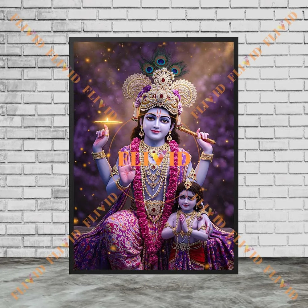 Hindu Goddess Parvati Shiva Vishnu Religion Poster Wall Pictures For Church Decor Wall Art Canvas Painting Posters Unframed