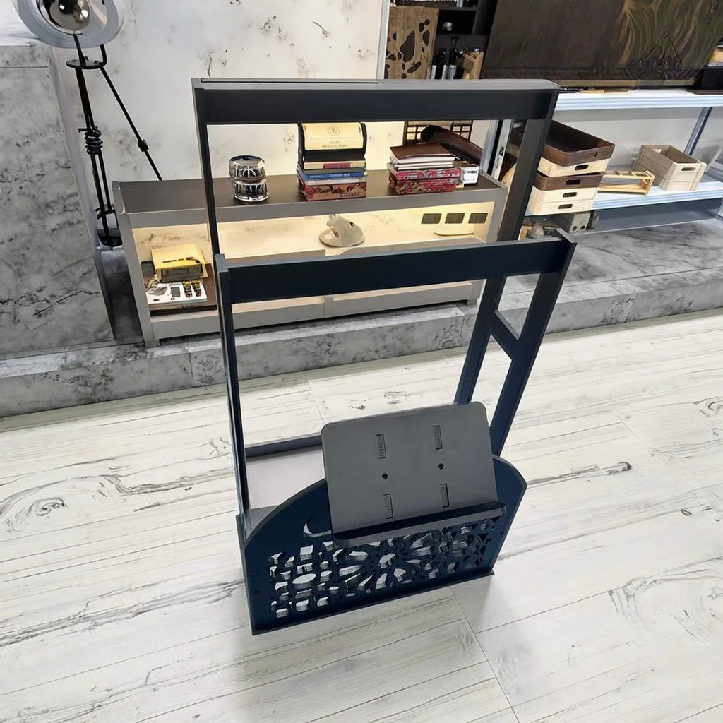 Decorative Wooden Prayer Rack via Shelf with Standing Prayer Mat Installation