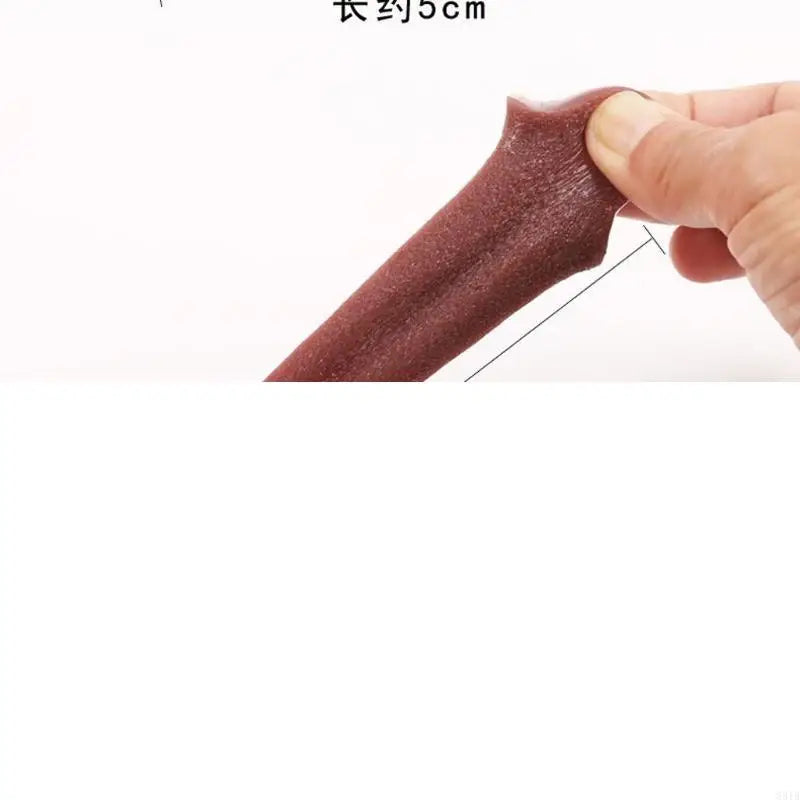 831B False Tongue Horrible Stretchable Tongue Prop Tricks Prank Tongue for Halloween