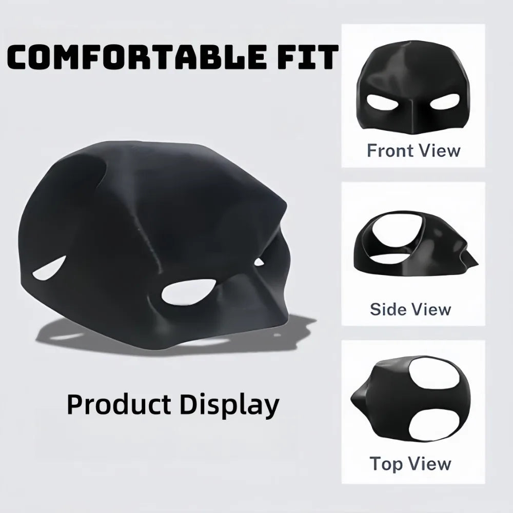 Bat Cat Avenger Mask Black Cute Superhero Bat Cat Halloween Cosplay Mask Pet Halloween Dress Up Costume Cats Pet Supplies XS-L