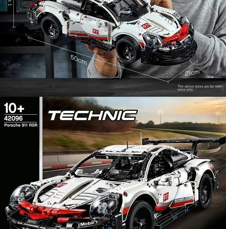 Christmas Racing DIY Boys Classic Racing Sports Car Building Block Toys Educational Vehicle Moc Assemble Bricks Kids Toys Gifts